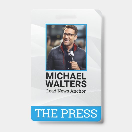 Journalist die het nieuws brengt  badge (Voorzijde)