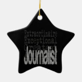 Journalist Extraordinaire Keramisch Ornament (Voorkant)