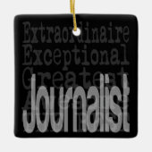 Journalist Extraordinaire Keramisch Ornament (Voorkant)
