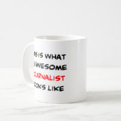 journalist, geweldige koffiemok (Voorkant links)
