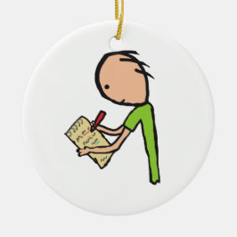 Journalist Keramisch Ornament