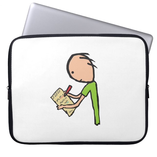Journalist Laptop Sleeve (Voorkant)
