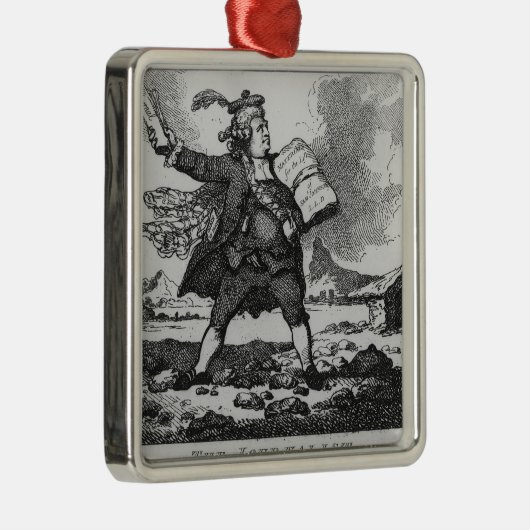 Journalist Metalen Ornament (Rechts)