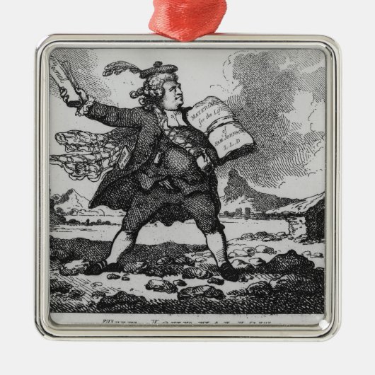 Journalist Metalen Ornament (Voorkant)