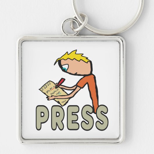 Journalist Persverslag Sleutelhanger (Voorkant)