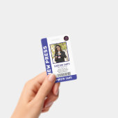 Journalist Press Pass  Photo ID  Badge (Handheld)