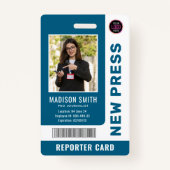 Journalist Press Pass Photo ID Badge (Voorkant)