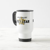 Journalist Rock Star bij nacht Reisbeker (Voorkant links)