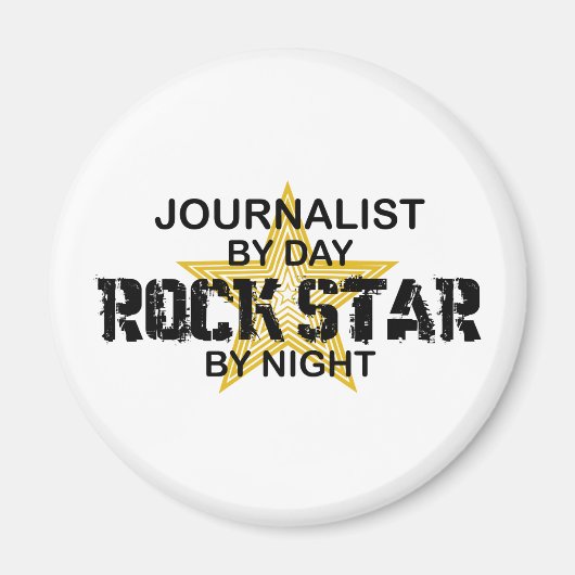 Journalist Rock Star by Night Magneet (Voorkant)