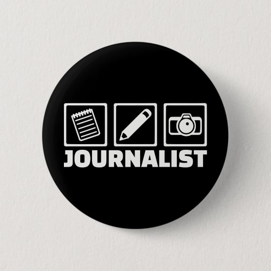 Journalist Ronde Button 5,7 Cm (Voorkant)