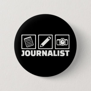 Journalist Ronde Button 5,7 Cm