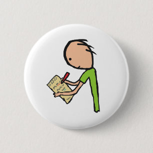Journalist Ronde Button 5,7 Cm