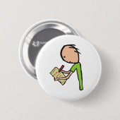 Journalist Ronde Button 5,7 Cm (Voorkant /achterkant)