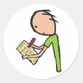 Journalist Ronde Sticker