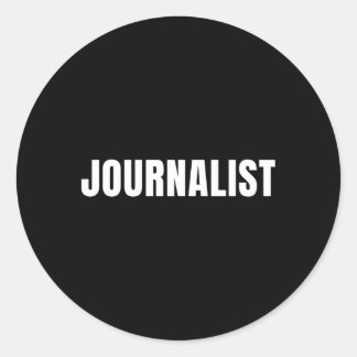 Journalist Ronde Sticker