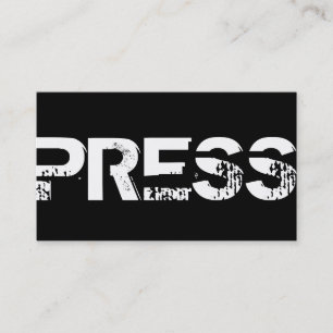 Journalist Schrijver Media Pers Visitekaartje