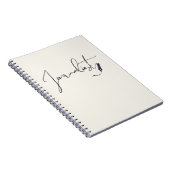 Journalist Script Notebook – Minimalistisch Schrij Notitieboek (Rechterzijde)