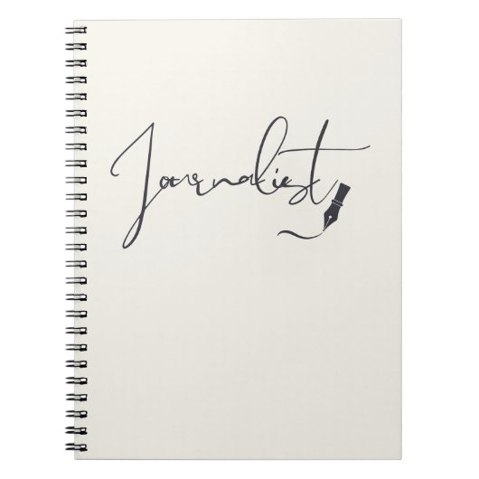 Journalist Script Notebook – Minimalistisch Schrij Notitieboek (Voorkant)