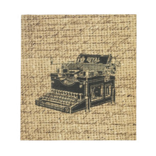 Journalist scripts burlap antiek typemachine notitieblok