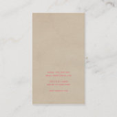 Journalist  typemachine - Koel Mint Modern Visitekaartje (Achterkant)