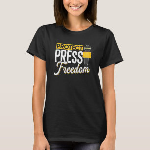 Journalist van de journalistiek van de persvrijhei t-shirt