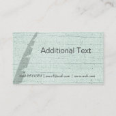 Journalist van groenontwerpschrijver visitekaartje (Achterkant)