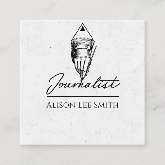 Journalist Vierkante Visitekaartje (Voorkant)