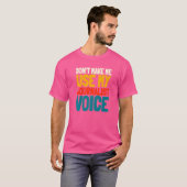 Journalist Voice Writer Journalism Column T-shirt (Voorkant volledig)