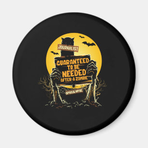 Journalist Zombie Apocalypse Journalisist Schrijve Magneet