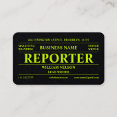 journaliste visitekaartje (Voorkant)