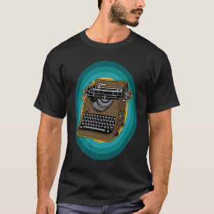 Journalisten met schrijfmachine Retro boeken klass T-shirt