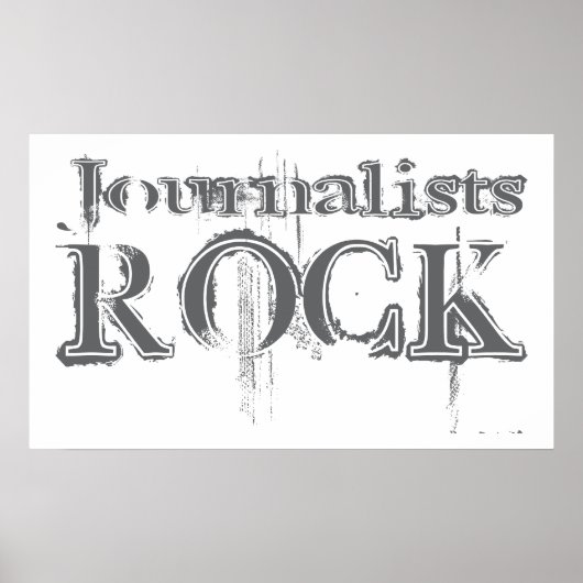 Journalisten Rock Poster (Voorkant)