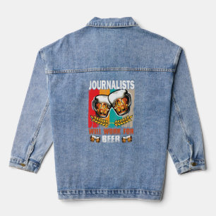 Journalisten werken voor Beer Journalist Denim Jacket