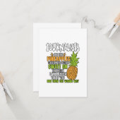 Journalisten zijn als ananassen. kaart (Voorkant / Achterkant in situ)