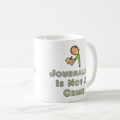 Journalistiek is geen misdaad koffiemok (Voorkant rechts)
