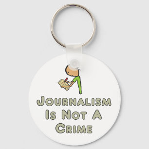 Journalistiek is geen misdaad sleutelhanger