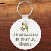 Journalistiek is geen misdaad sleutelhanger (Voorkant)