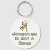 Journalistiek is geen misdaad sleutelhanger (Achterkant)