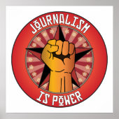 Journalistiek is macht poster (Voorkant)