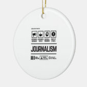 journalistiek keramisch ornament (Links)