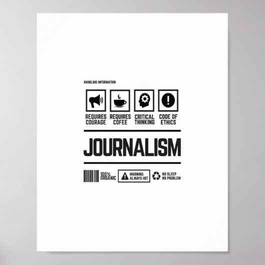 journalistiek poster (Voorkant)