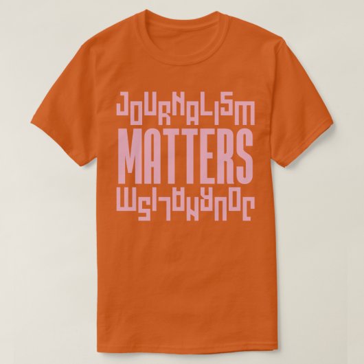 Journalistiek telt t-shirt (Design voorkant)