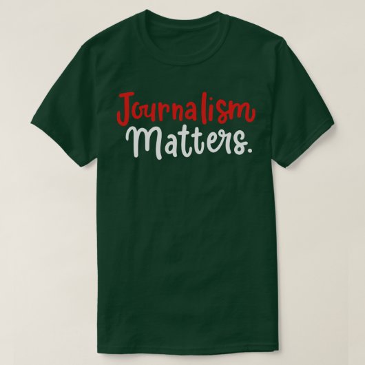Journalistiek telt t-shirt (Design voorkant)