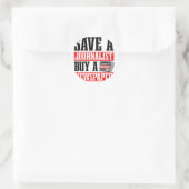 Journalistiek voor krantenjournalist ronde sticker (Tas)