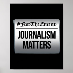 Journalistieke problemen niet de vijand anti-Trump Poster