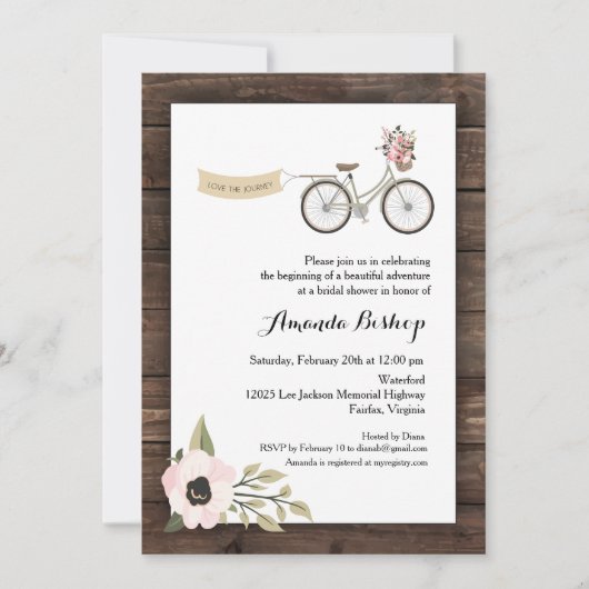 Journey 5" x 7" Uitnodiging / Flat Kaart (Voorkant)