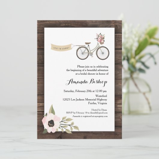 Journey 5" x 7" Uitnodiging / Flat Kaart (Staand voorkant)