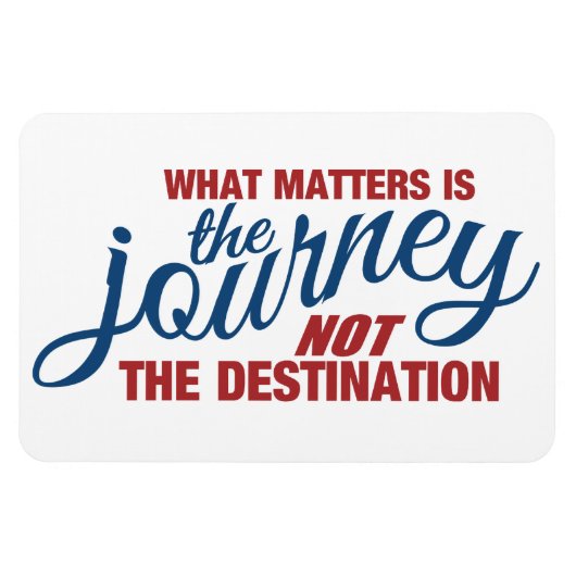 JOURNEY aangepaste magneet (Horizontaal)