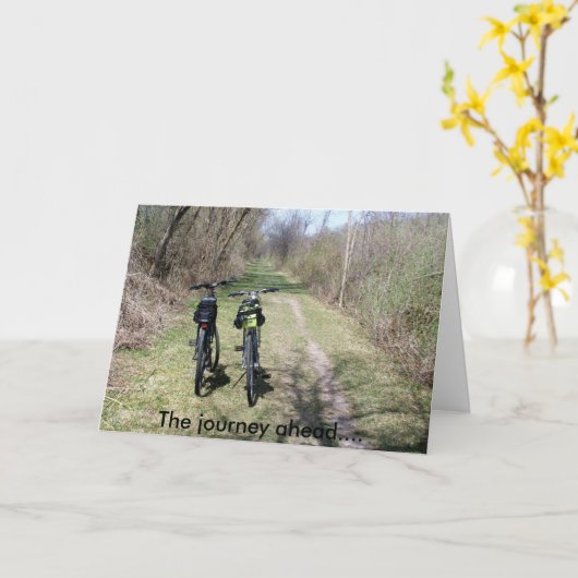 Journey Ahead greeting card Kaart (Gele Bloem)