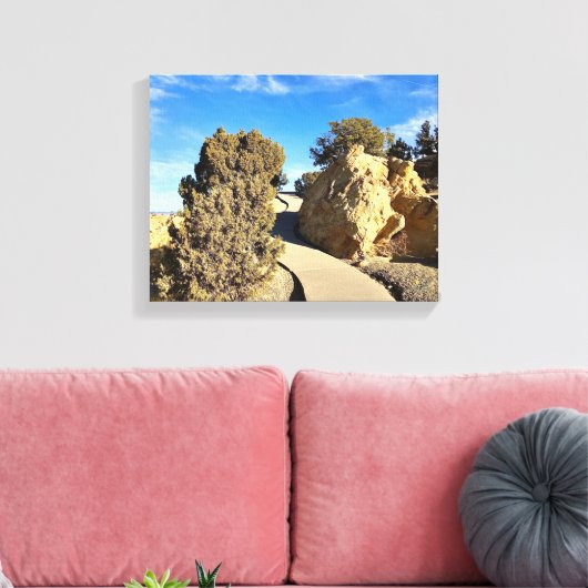 Journey Beyond the Bend Canvas Afdruk (Insitu (Woonkamer))